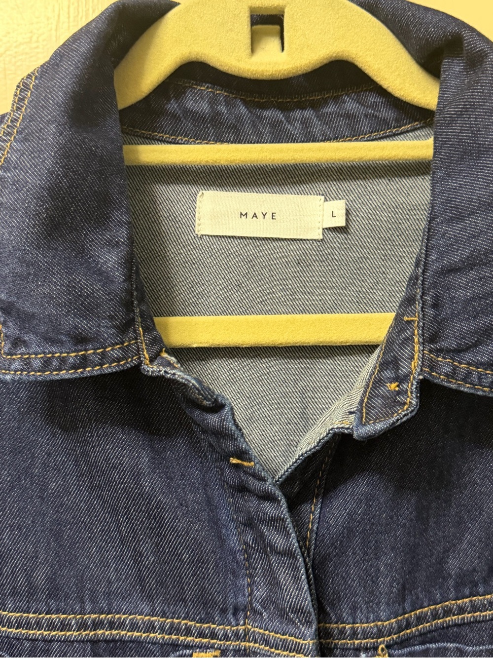 Classic Dark Blue Denim Shirt Midi Dress - Picture 6 of 6